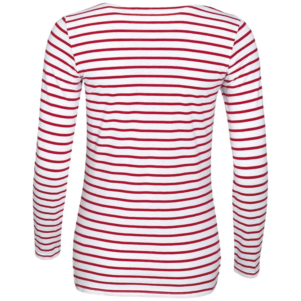 Футболка женская Marine Women, белый/красный, размер XL заказать онлайн с вашим дизайном на заказ в Москве и области