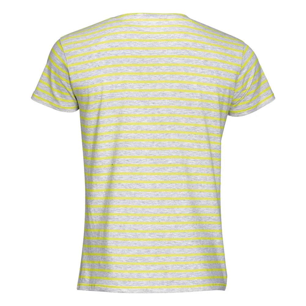 Футболка Miles Men серый с желтым, размер XXL заказать онлайн с вашим дизайном на заказ в Москве и области