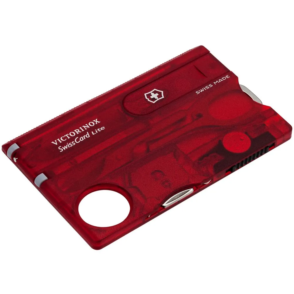 Набор инструментов SwissCard Lite, красный заказать онлайн с вашим дизайном на заказ в Москве и области