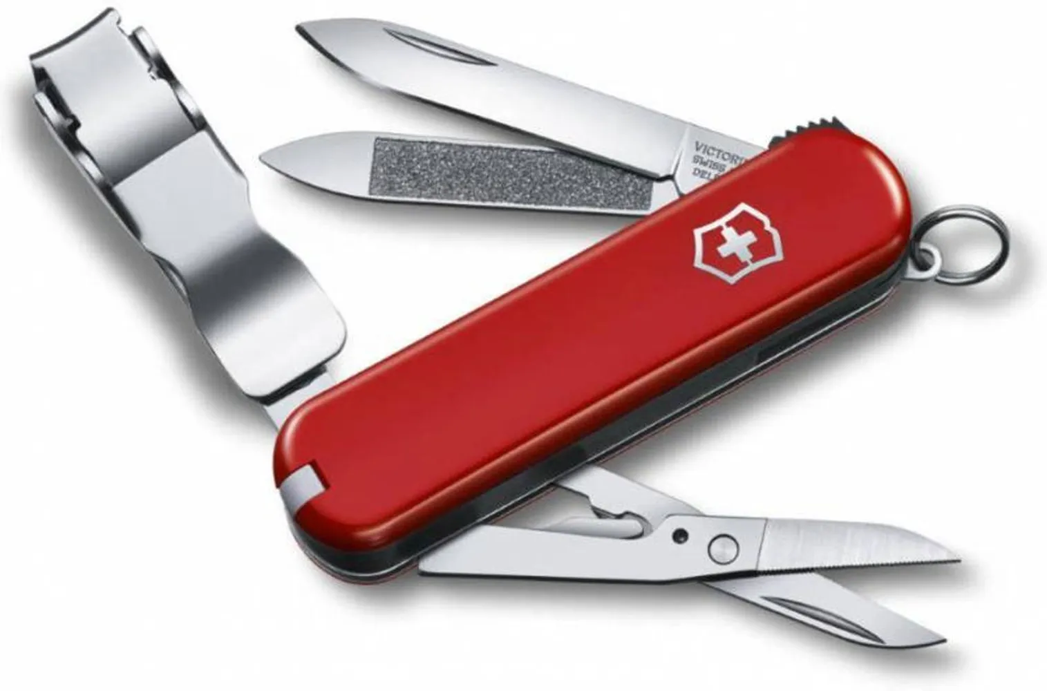 Нож-брелок Nail Clip 580, красный заказать онлайн с вашим дизайном на заказ в Москве и области