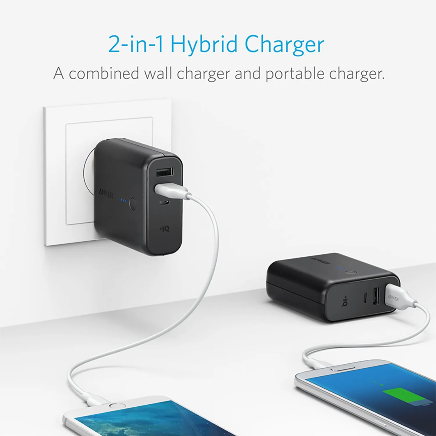 Сетевой зарядное устройство PowerCore с батареей заказать онлайн с вашим дизайном на заказ в Москве и области