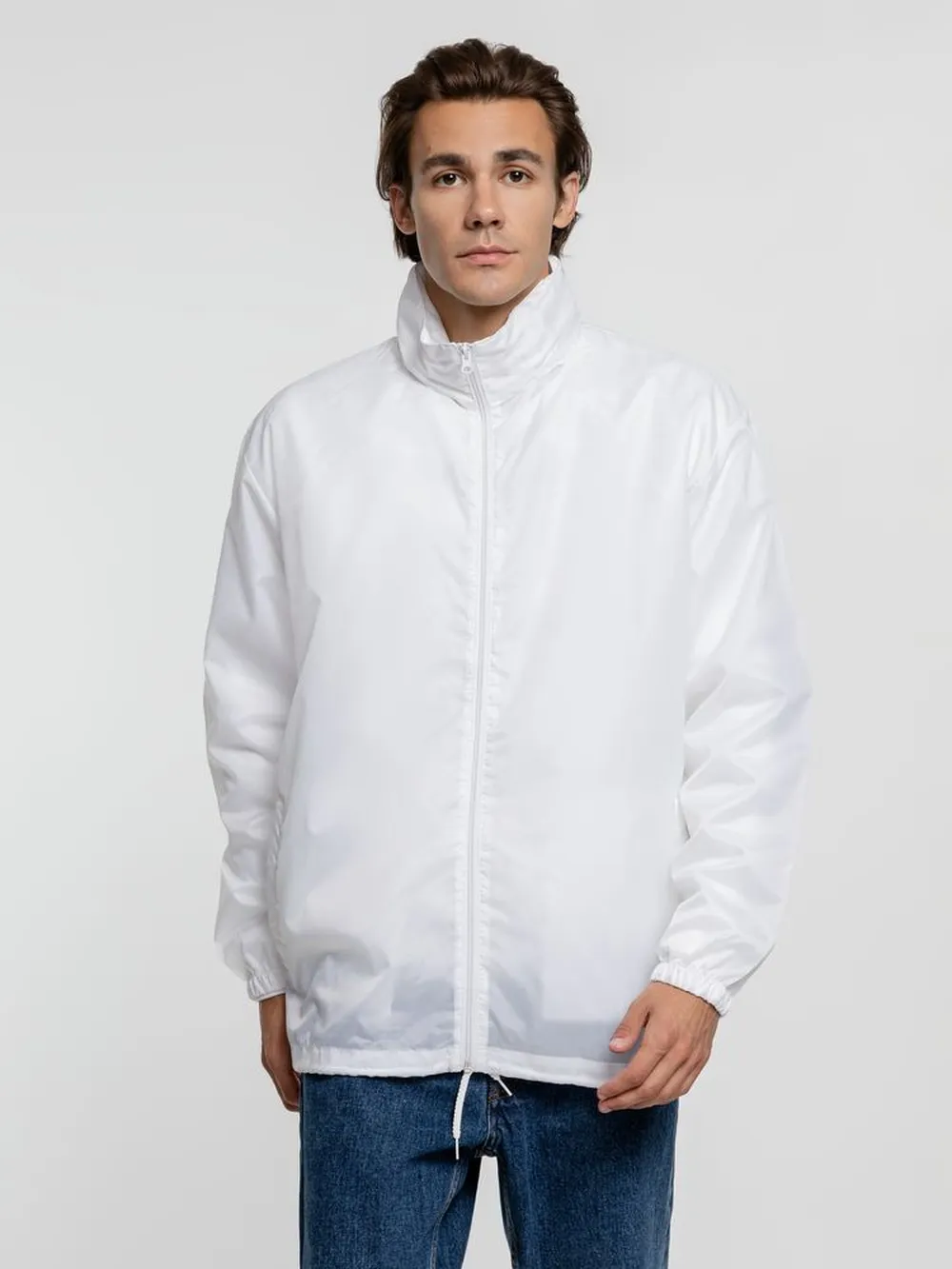 Ветровка унисекс Shift, белая заказать онлайн с вашим дизайном на заказ в Москве и области