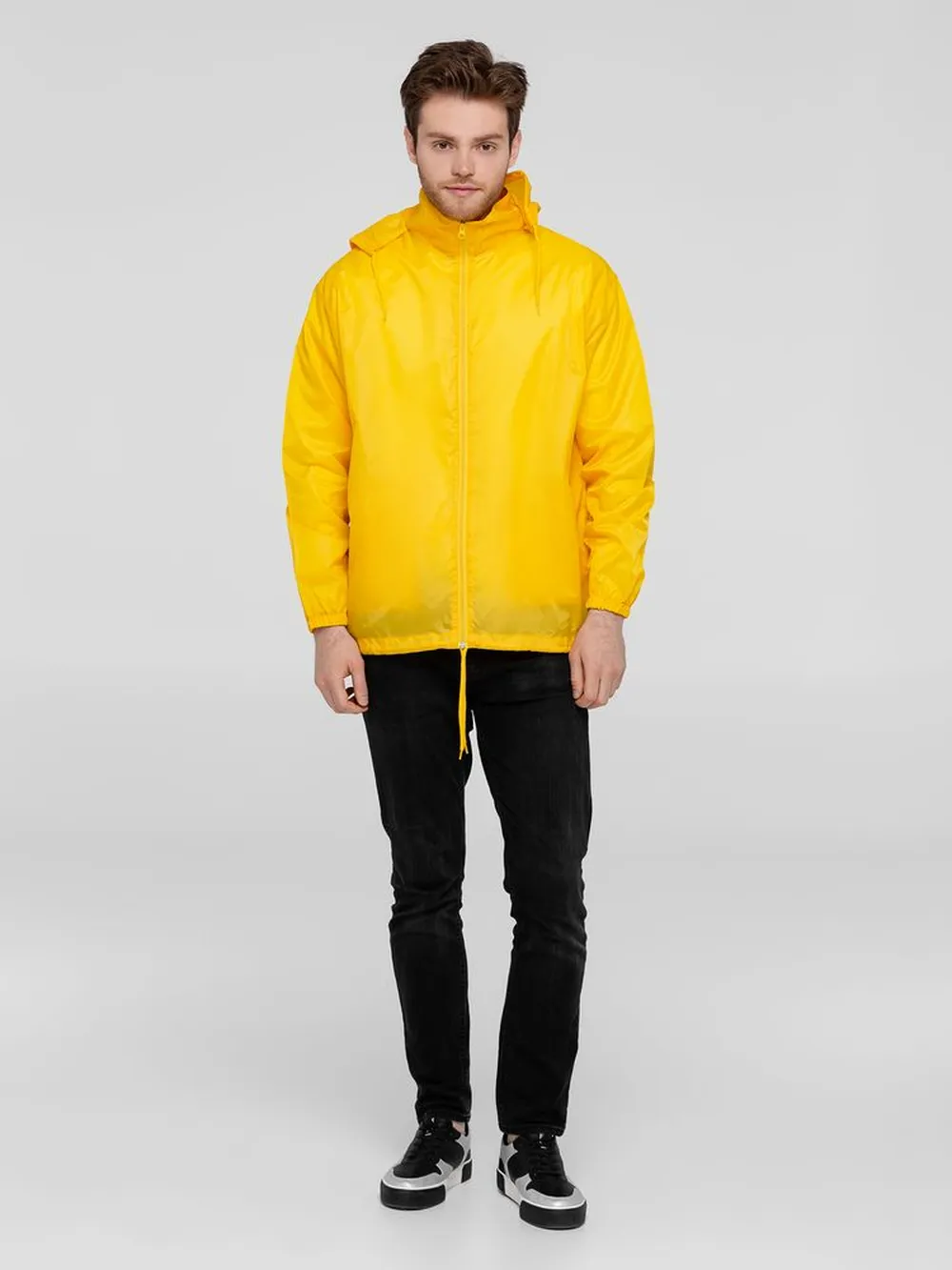 Ветровка унисекс Shift желтая, размер M заказать онлайн с вашим дизайном на заказ в Москве и области
