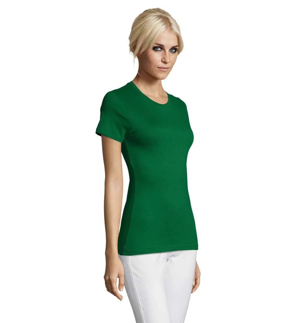 Футболка женская Regent Women ярко-зеленая, размер S заказать онлайн с вашим дизайном на заказ в Москве и области