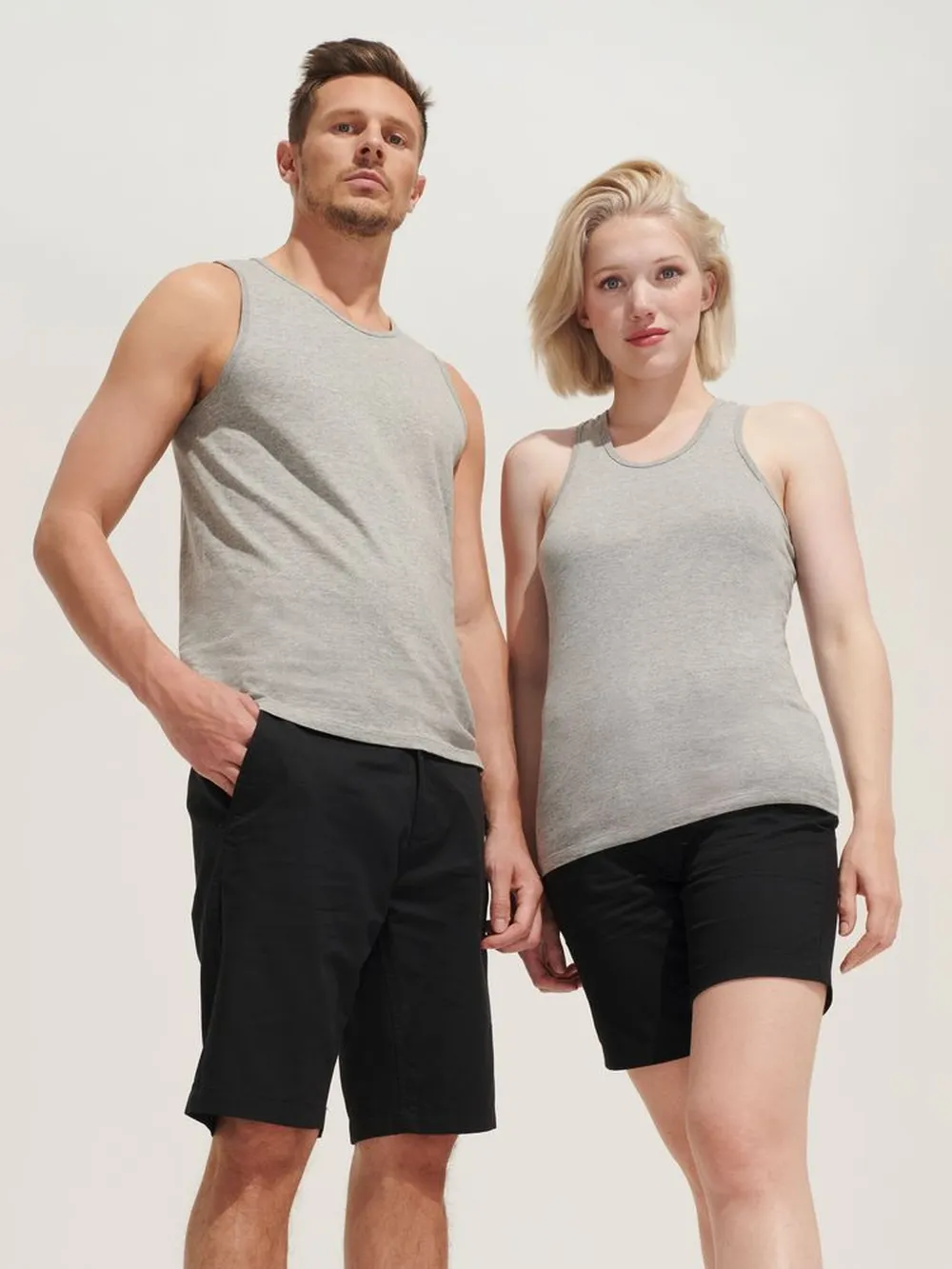 Майка женская Justin Women черная, размер S заказать онлайн с вашим дизайном на заказ в Москве и области