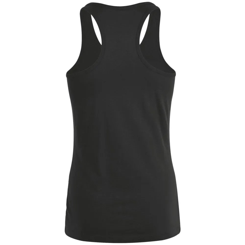 Майка женская Justin Women черная, размер S заказать онлайн с вашим дизайном на заказ в Москве и области