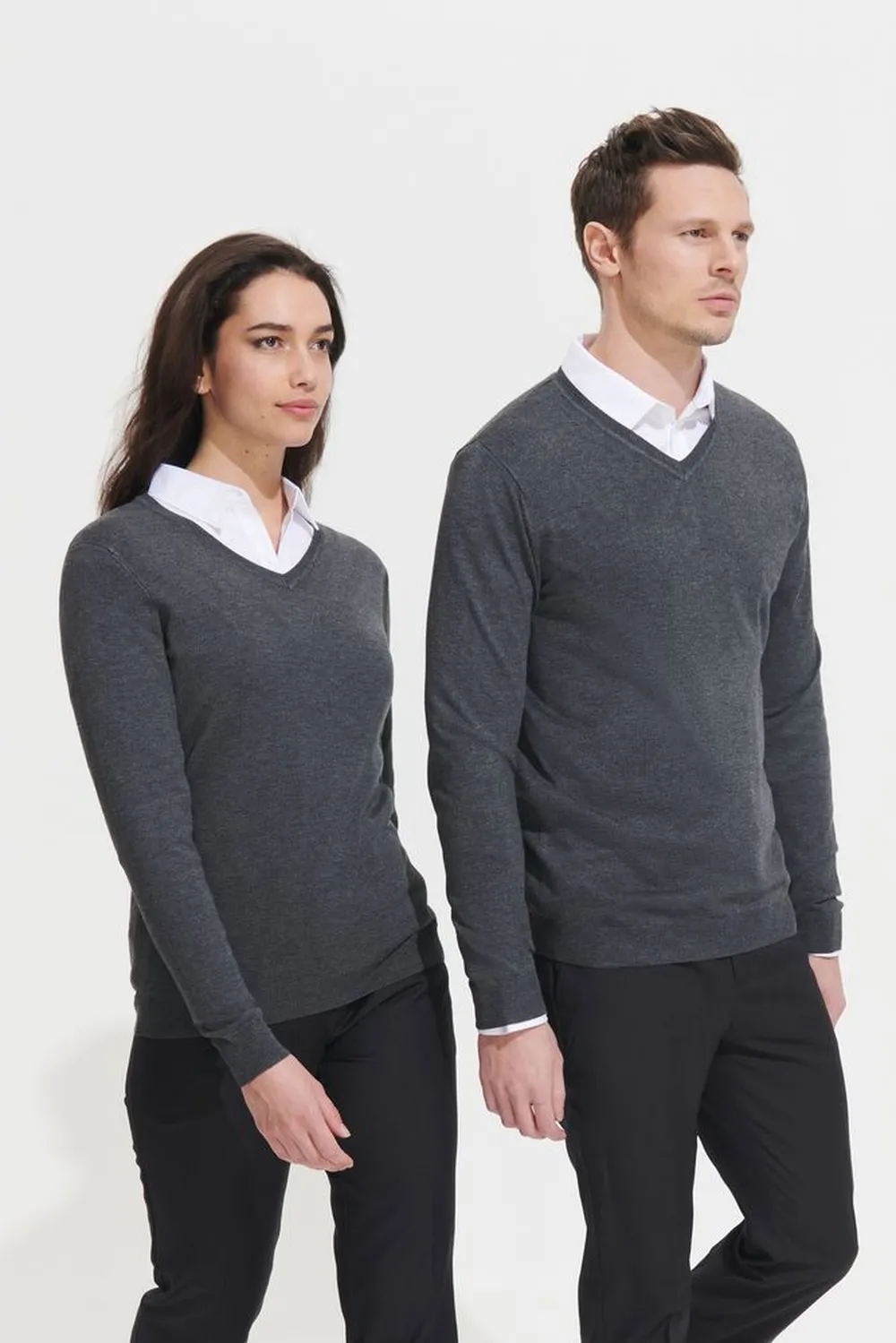 Пуловер женский Glory Women серый меланж, размер M заказать онлайн с вашим дизайном на заказ в Москве и области