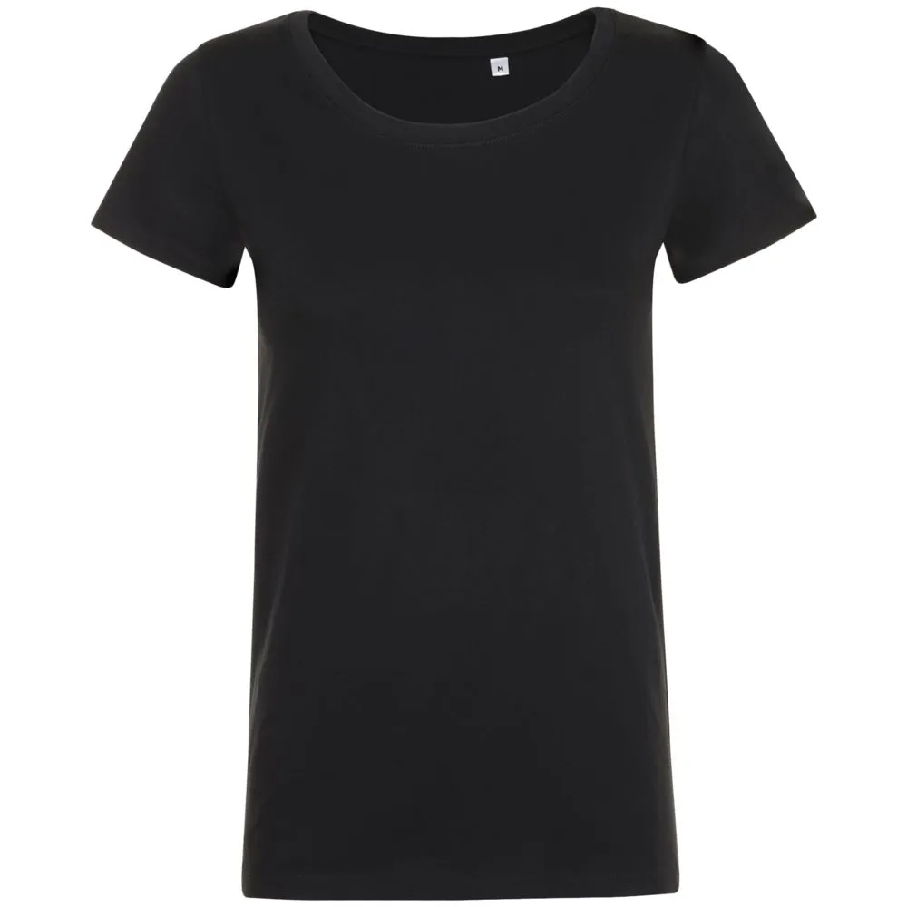 Футболка женская Mia черная, размер M заказать онлайн с вашим дизайном на заказ в Москве и области