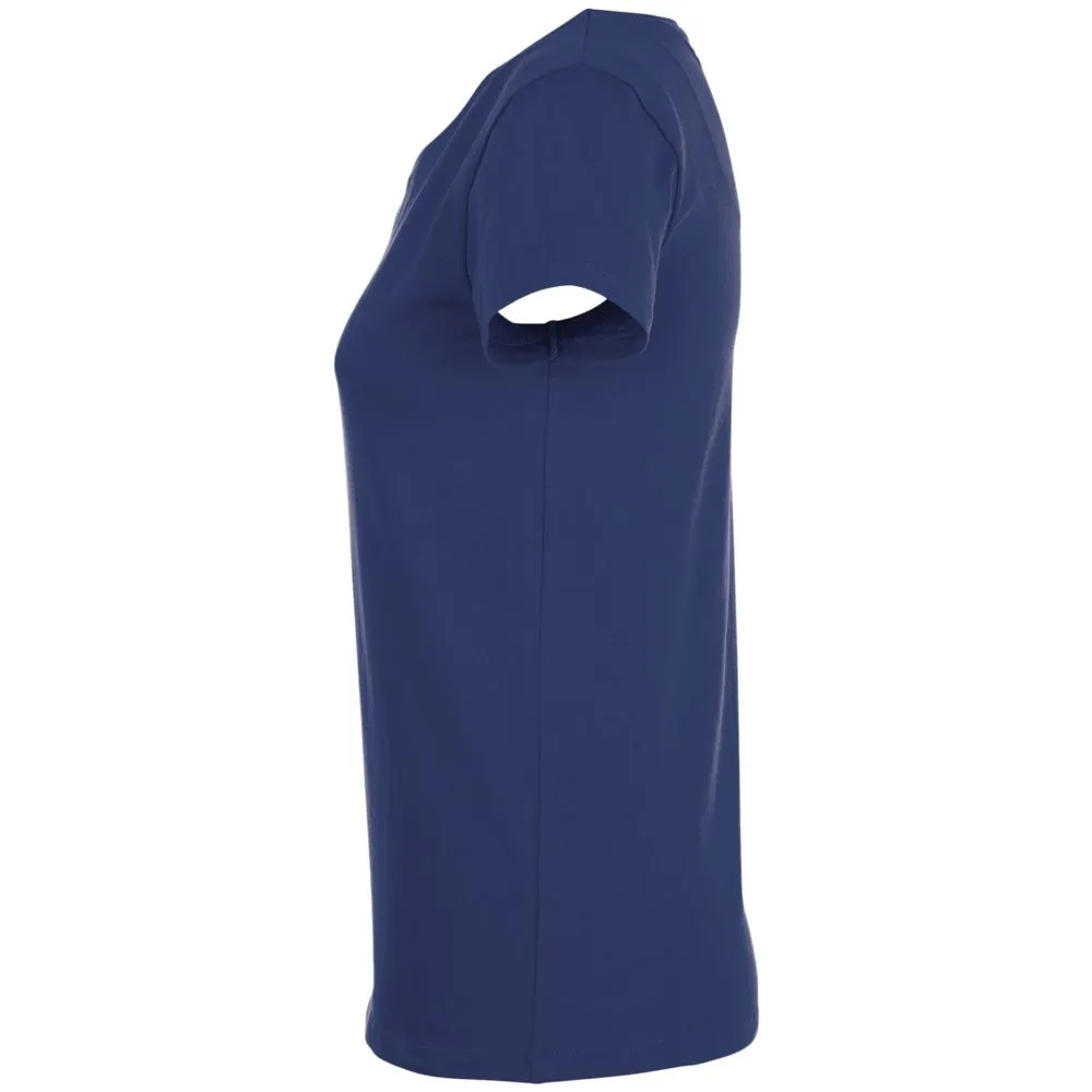 Футболка женская Mia темно-синяя, размер L заказать онлайн с вашим дизайном на заказ в Москве и области