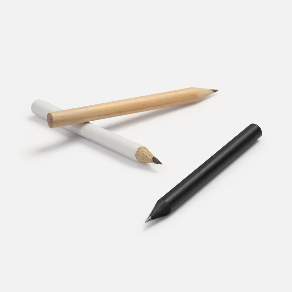 Карандаш простой Mini, белый заказать онлайн с вашим дизайном на заказ в Москве и области