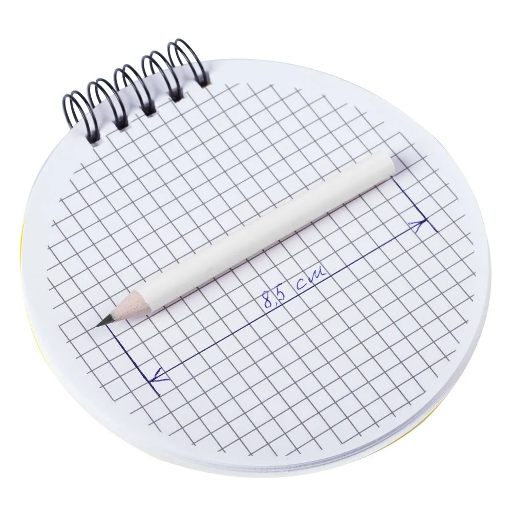 Карандаш простой Mini, белый заказать онлайн с вашим дизайном на заказ в Москве и области