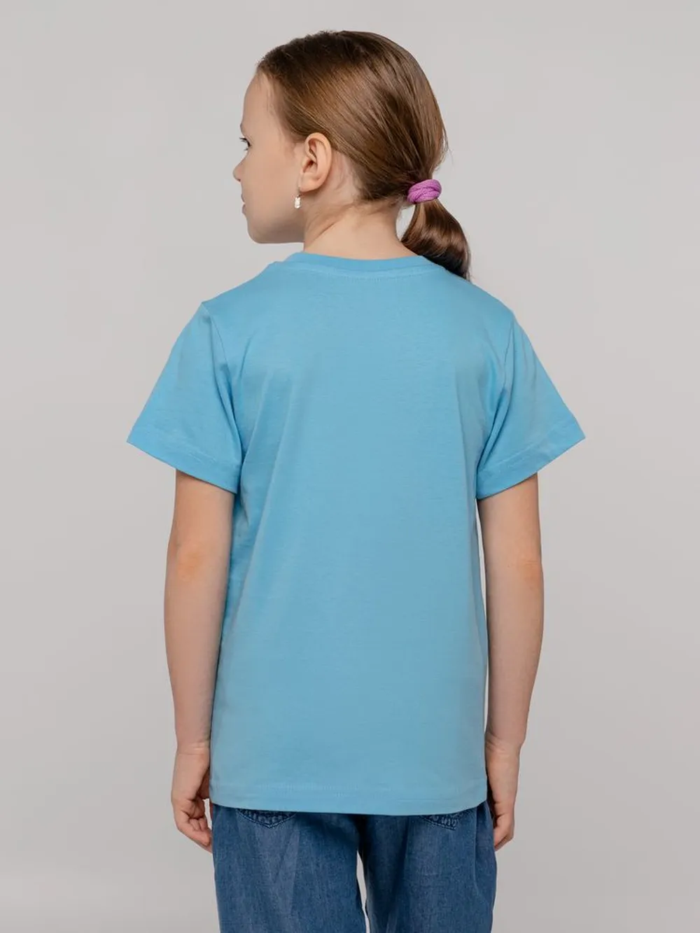 Футболка детская T-Bolka Kids, голубая, 8 лет заказать онлайн с вашим дизайном на заказ в Москве и области