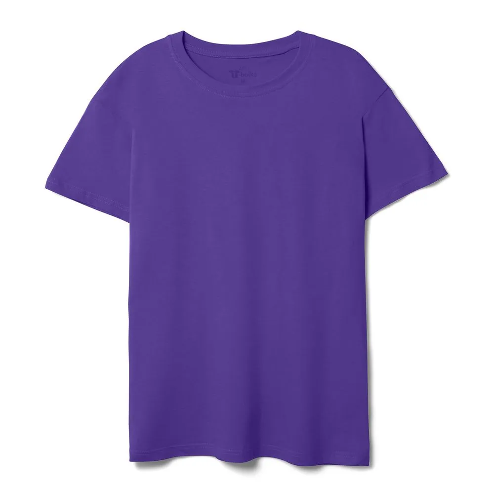 Футболка унисекс T-bolka 140, фиолетовая, размер 4XL заказать онлайн с вашим дизайном на заказ в Москве и области