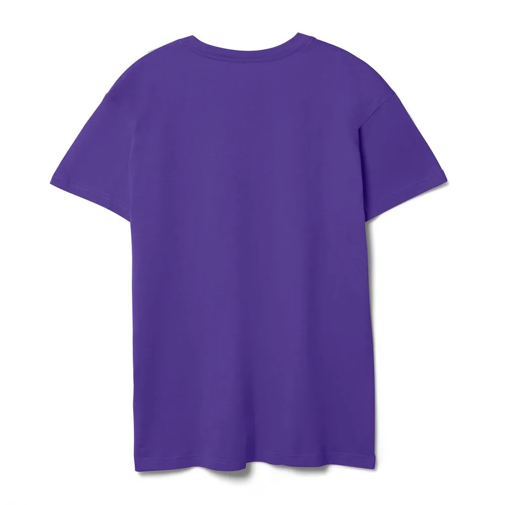 Футболка унисекс T-bolka 140, фиолетовая, размер 4XL заказать онлайн с вашим дизайном на заказ в Москве и области