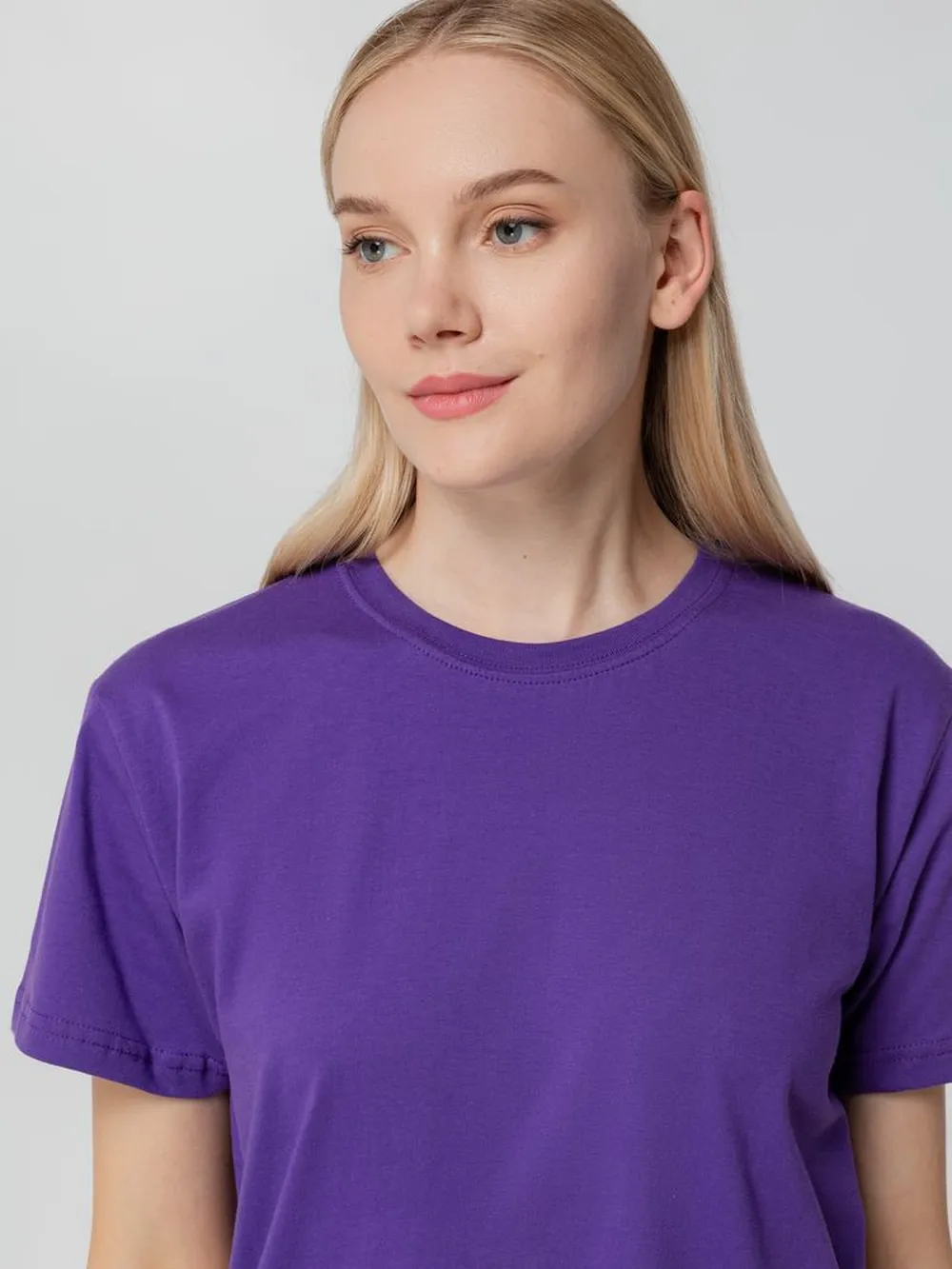 Футболка унисекс T-bolka 140, фиолетовая, размер 4XL заказать онлайн с вашим дизайном на заказ в Москве и области