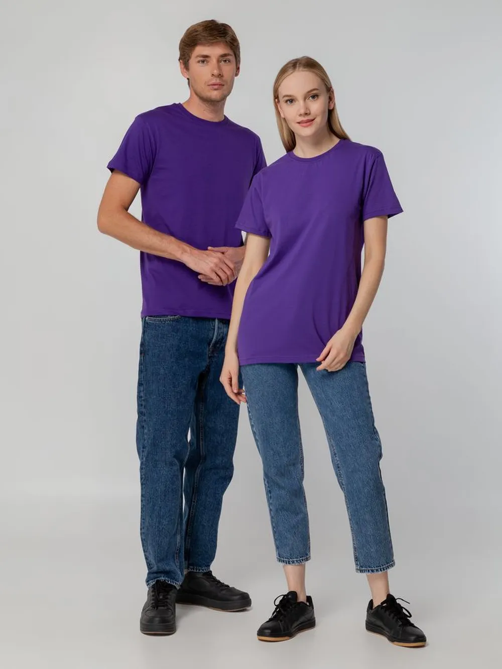 Футболка унисекс T-bolka 140, фиолетовая, размер 4XL заказать онлайн с вашим дизайном на заказ в Москве и области