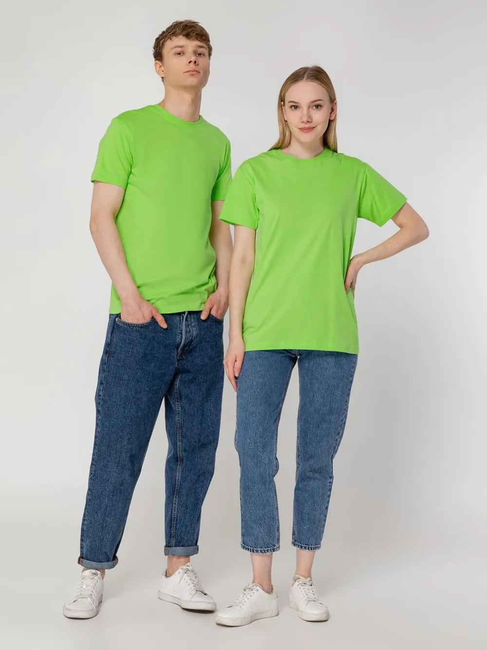 Футболка унисекс T-bolka 160, зеленое яблоко, размер L заказать онлайн с вашим дизайном на заказ в Москве и области