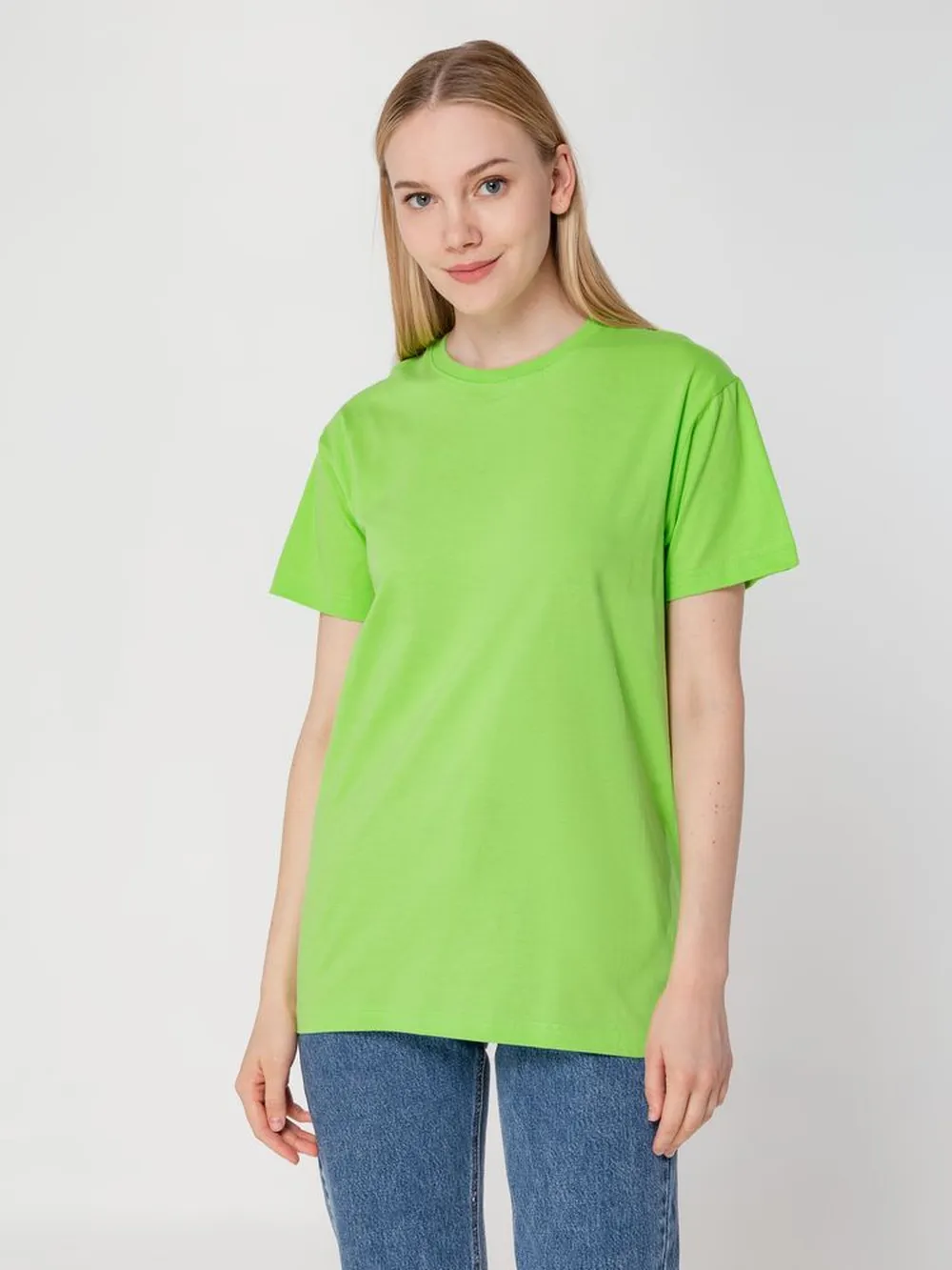 Футболка унисекс T-bolka 160, зеленое яблоко, размер L заказать онлайн с вашим дизайном на заказ в Москве и области