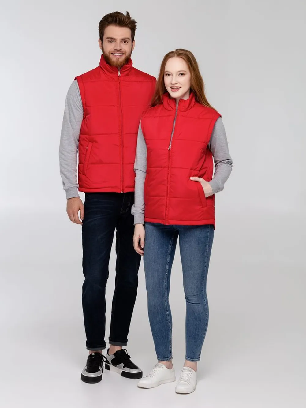 Жилет Kama красный, размер L заказать онлайн с вашим дизайном на заказ в Москве и области