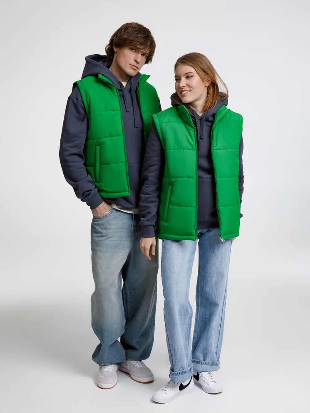 Жилет Kama зеленый, размер XL заказать онлайн с вашим дизайном на заказ в Москве и области