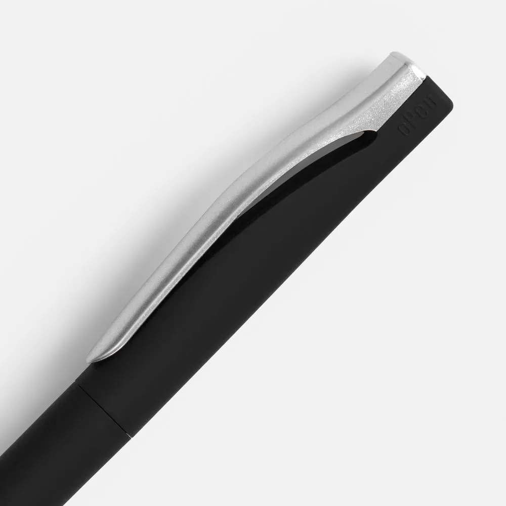 Ручка шариковая Pin Soft Touch, черная заказать онлайн с вашим дизайном на заказ в Москве и области