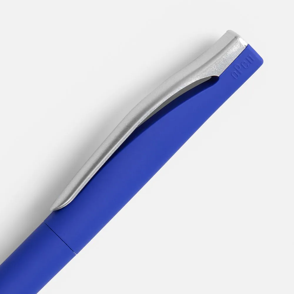Ручка шариковая Pin Soft Touch, синяя заказать онлайн с вашим дизайном на заказ в Москве и области