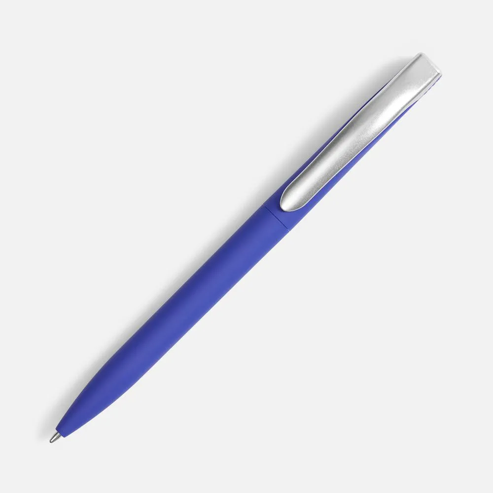 Ручка шариковая Pin Soft Touch, синяя заказать онлайн с вашим дизайном на заказ в Москве и области