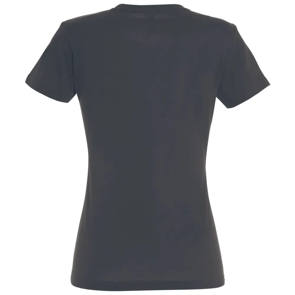 Футболка женская Imperial women 190, темно-серая (графит), размер L заказать онлайн с вашим дизайном на заказ в Москве и области