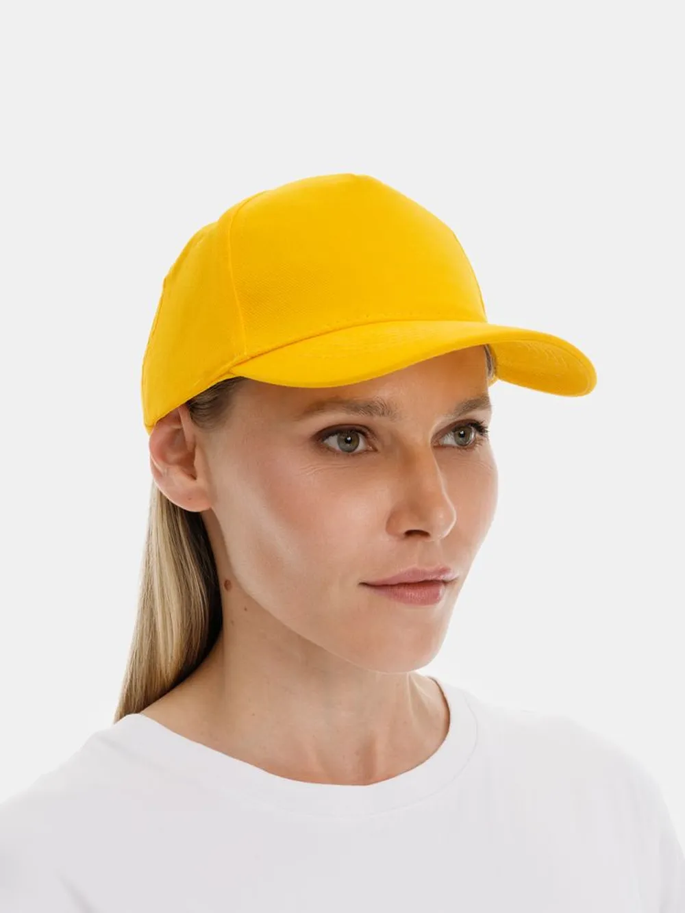 Бейсболка Long Beach, желтая заказать онлайн с вашим дизайном на заказ в Москве и области