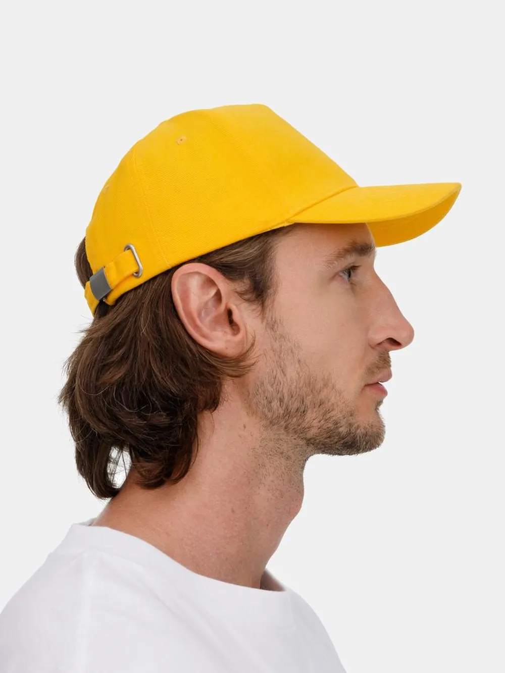 Бейсболка Long Beach, желтая заказать онлайн с вашим дизайном на заказ в Москве и области