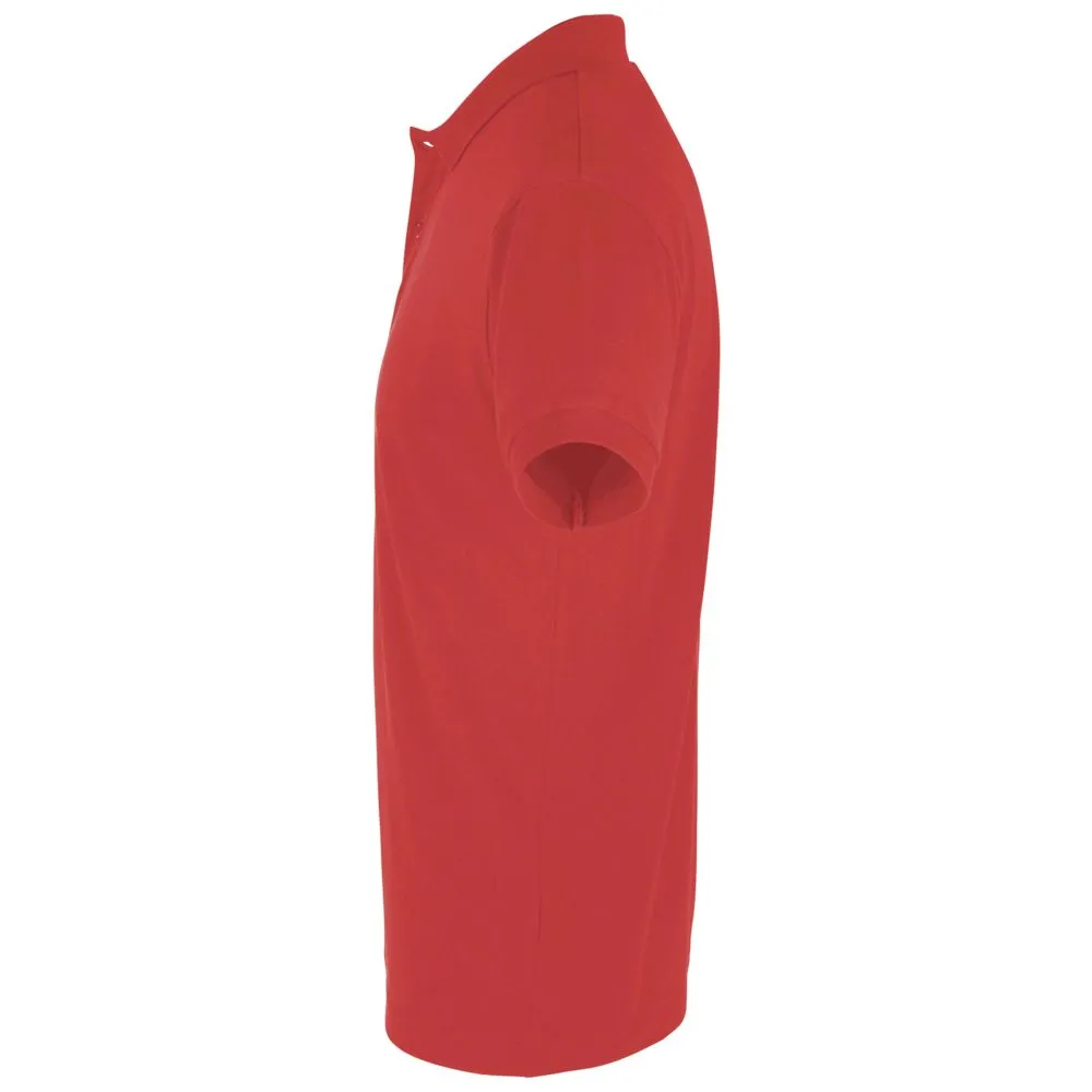 Рубашка поло мужская Perfect Men 180, красная (гибискус), размер XXL заказать онлайн с вашим дизайном на заказ в Москве и области