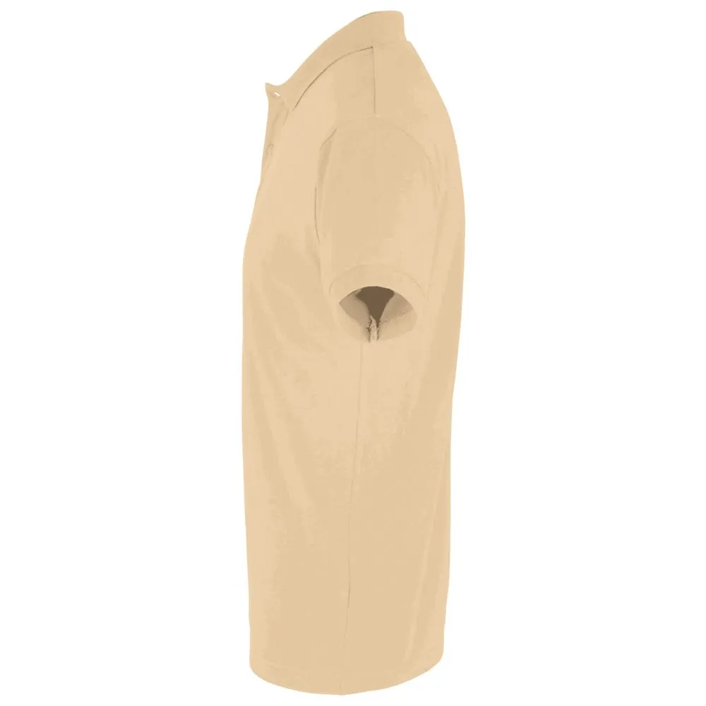 Рубашка поло мужская Perfect Men 180, песочная, размер XXL заказать онлайн с вашим дизайном на заказ в Москве и области