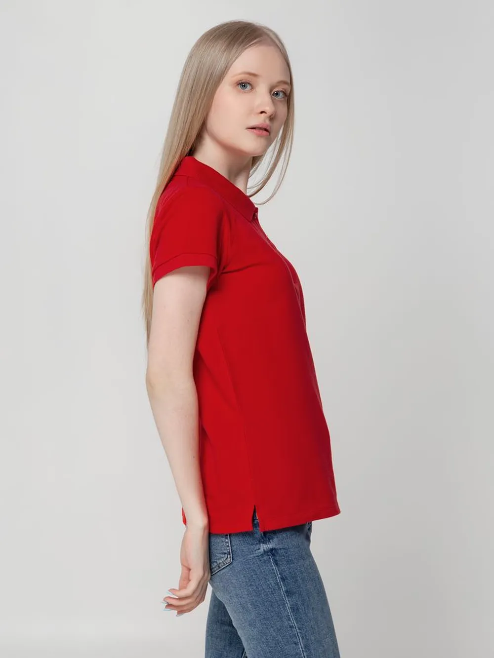 Рубашка поло женская Virma lady, красная, размер S заказать онлайн с вашим дизайном на заказ в Москве и области