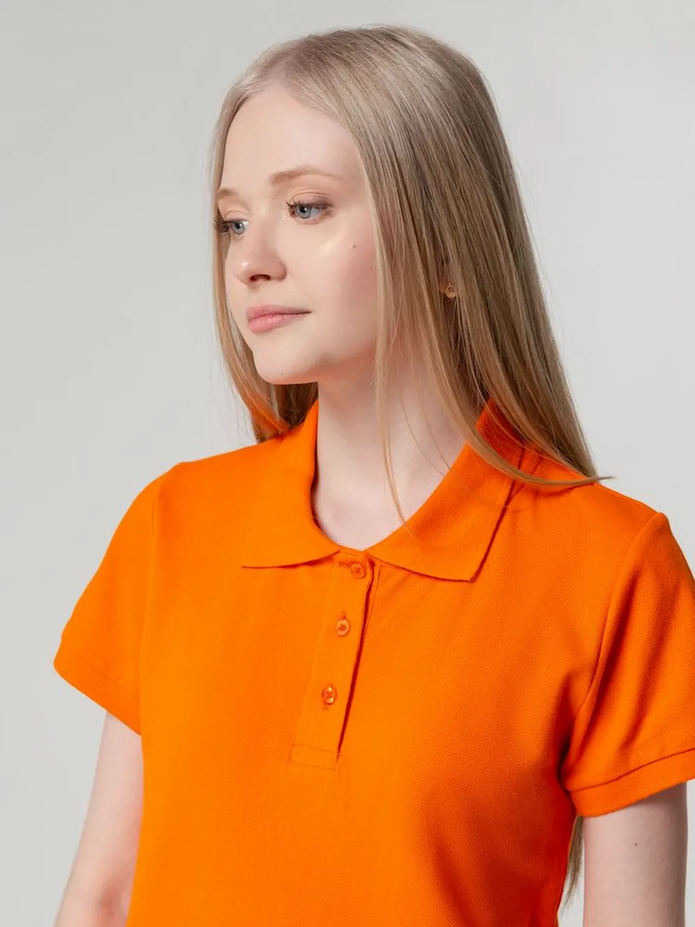 Рубашка поло женская Virma lady, оранжевая, размер XL заказать онлайн с вашим дизайном на заказ в Москве и области