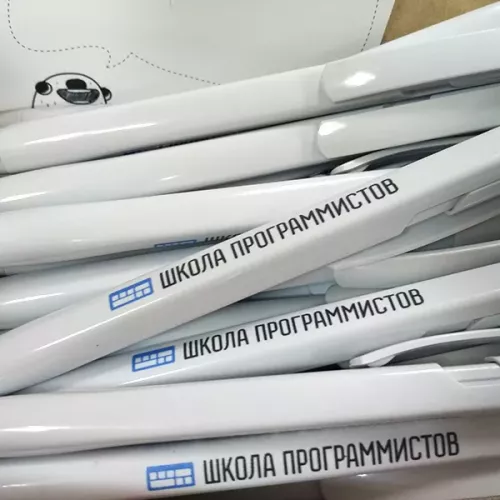 Ручки с логотипом для Школы Программистов и для вас на заказ в Москве, области, да где угодно!