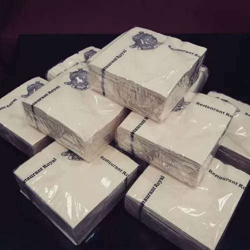 20000 салфеток с логотипом для ресторана 
