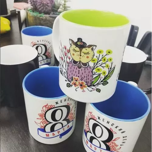 Подарочные кружки к 8 марта, г. Королёв и для вас на заказ в Москве, области, да где угодно!