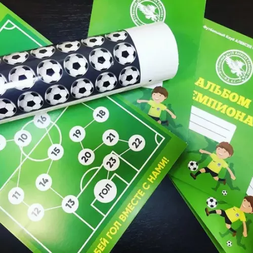 Альбомы с наклейками для подрастающих футболистов, г. Королёв и для вас на заказ в Москве, области, да где угодно!