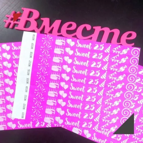 Бумажные браслеты для праздника, г. Королёв и для вас на заказ в Москве, области, да где угодно!