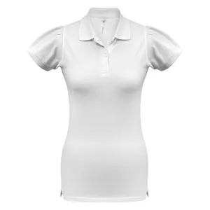 Рубашка поло женская Heavymill белая заказать онлайн со своим дизайном в РПК КБ с доставкой и скидками