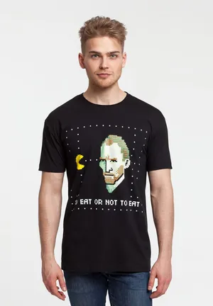 Футболка мужская «Ван-Пакман», черная заказать онлайн со своим дизайном в РПК КБ с доставкой и скидками