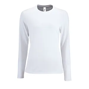 Футболка с длинным рукавом Imperial LSL Women, белая заказать онлайн со своим дизайном в РПК КБ с доставкой и скидками