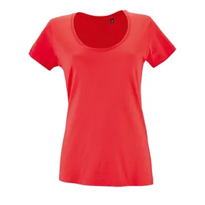 Футболка женская Metropolitan, розовая (коралловая) заказать онлайн со своим дизайном в РПК КБ с доставкой и скидками