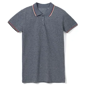 Рубашка поло женская Paname Women, голубой меланж заказать онлайн со своим дизайном в РПК КБ с доставкой и скидками