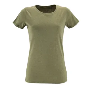 Заказать Футболка женская Regent Fit Women меланж хаки, размер XL с доставкой и скидками
