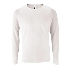 Футболка с длинным рукавом Sporty LSL Men, белая заказать онлайн со своим дизайном в РПК КБ с доставкой и скидками