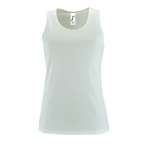 Майка женская Sporty TT Women, белая заказать онлайн со своим дизайном в РПК КБ с доставкой и скидками