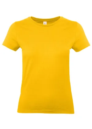 Футболка женская E190 желтая заказать онлайн со своим дизайном в РПК КБ с доставкой и скидками