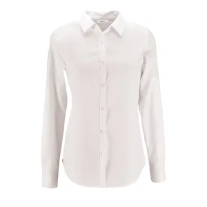 Рубашка женская Brody Women белая заказать онлайн со своим дизайном в РПК КБ с доставкой и скидками