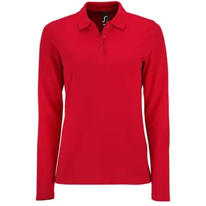 Заказать Рубашка поло женская с длинным рукавом Perfect LSL Women красная, размер XXL с доставкой и скидками